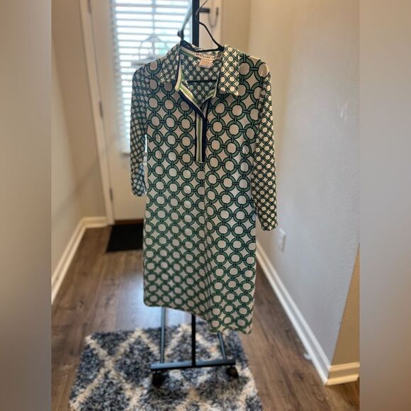 Gretchen Scott Designs Dresses & Skirts - Gretchen Scott Everywhere Dress Size Small Green Blue Lifesaver Print